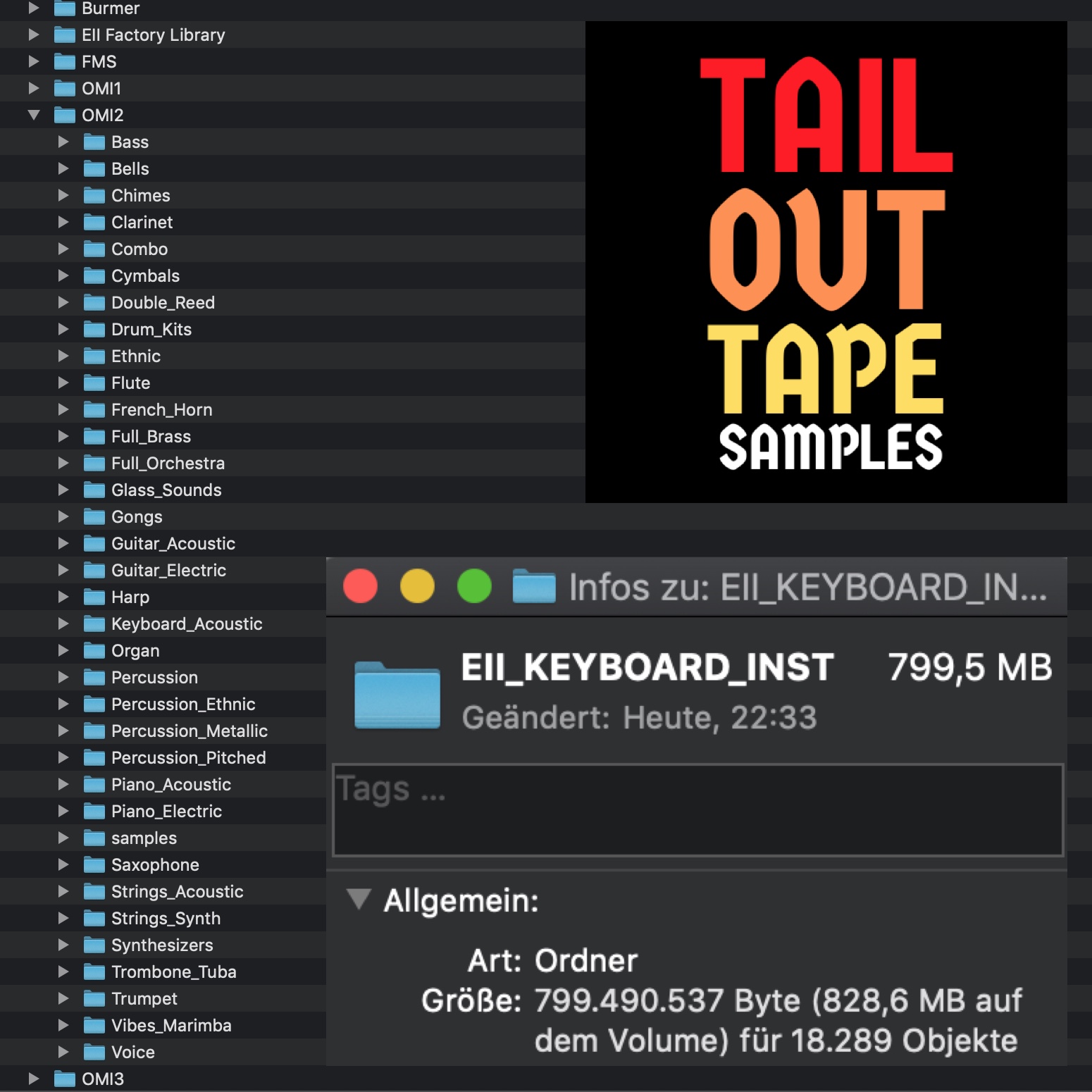 TailOut Tape Samples Vol.1 "Emulator II" (2600Drums+6000Keys, 1.1GB) - Image 4