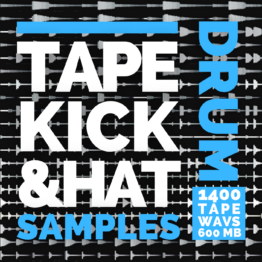 TAILOUT TAPE SAMPLES Vol. 2 "A820 TAPE KICK & HAT" (600MB, 1400 loops & oneshots)