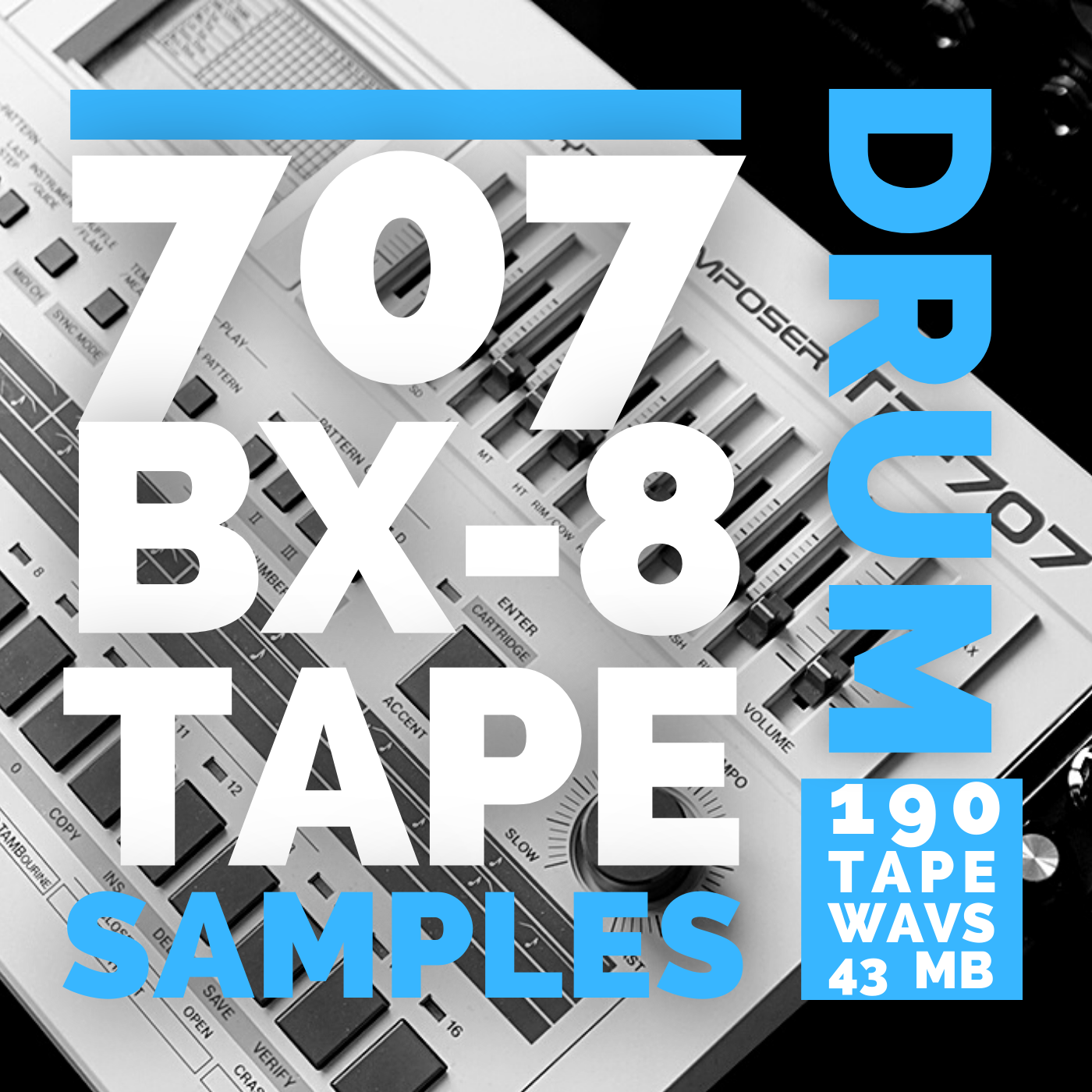 Roland TR-707 BX8 Studer A820 TAPE SAMPLES (190 WAVS, 43MB)