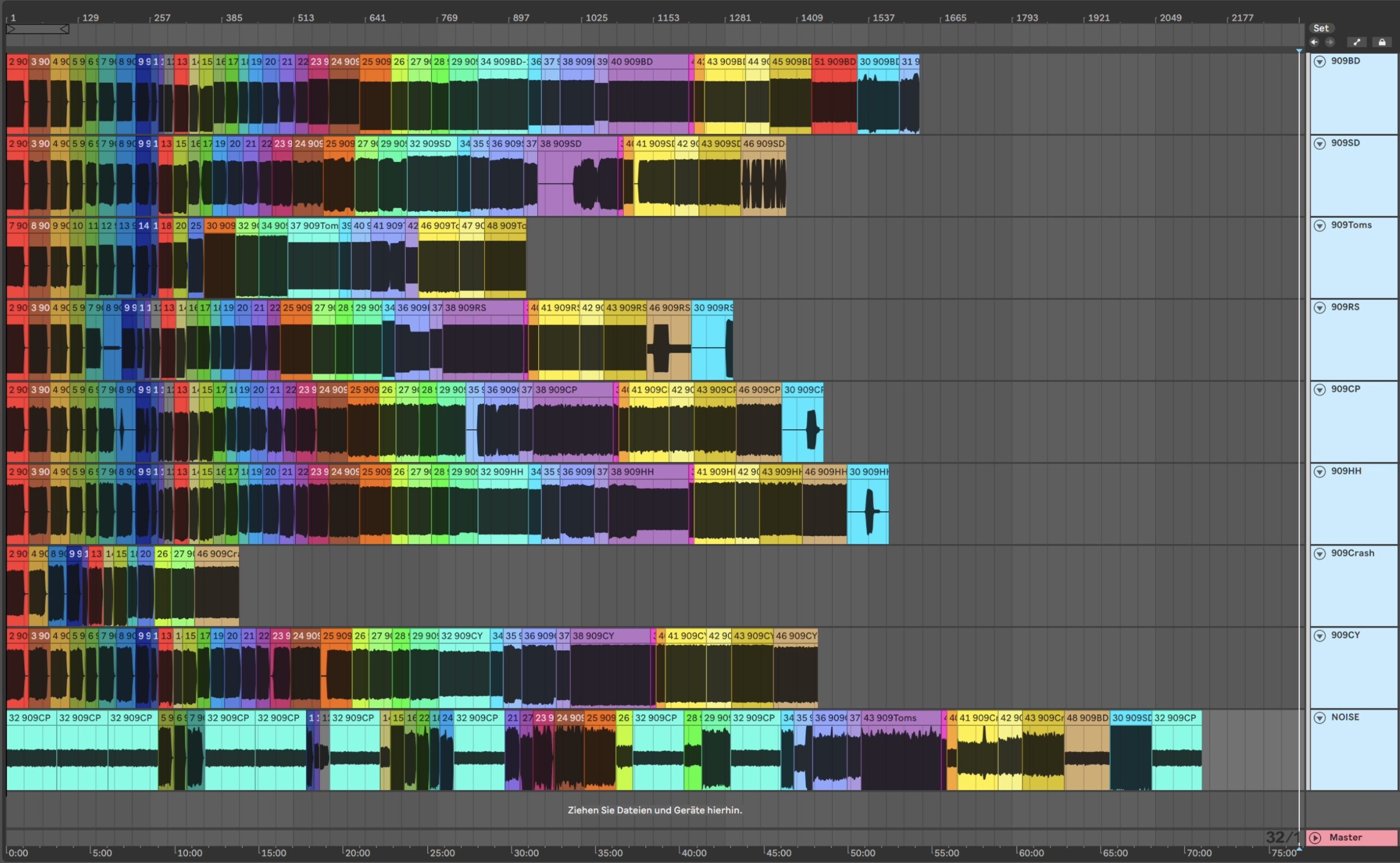 Roland TR-909 Multitrack Ableton Live Set (356 Wav STEMS, 3,87GB) - Image 2