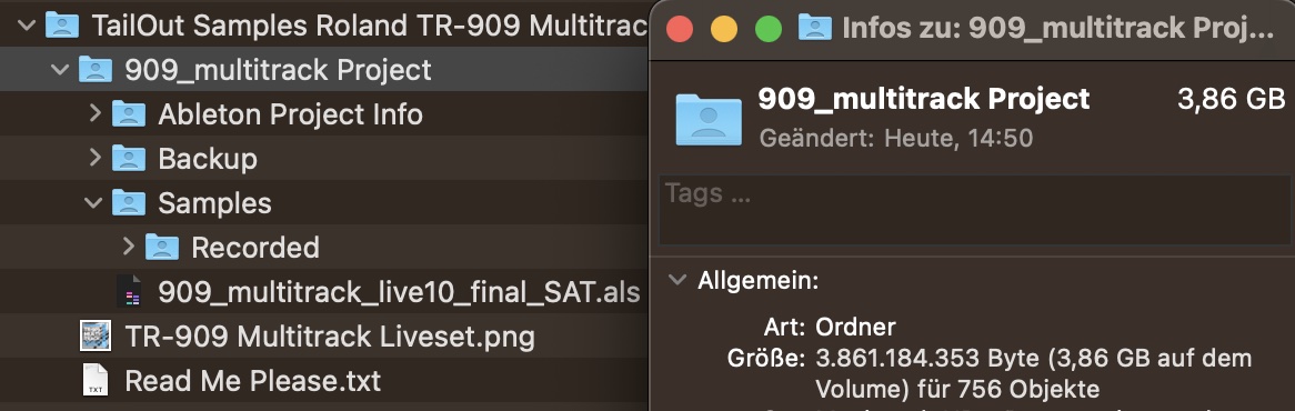 Roland TR-909 Multitrack Ableton Live Set (356 Wav STEMS, 3,87GB) - Image 3