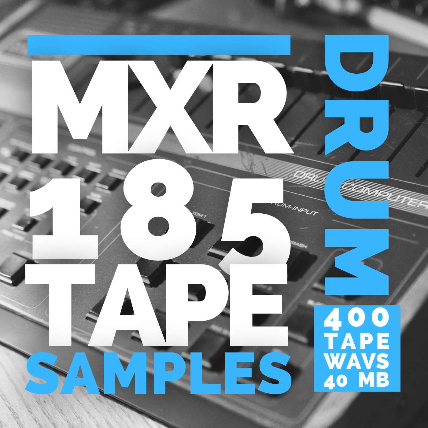 MXR 185 Drum machine via Tape+Mixer (400 oneshots, 40MB)